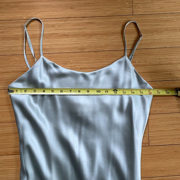 Silk Seafoam Lined A-line "Ricci Slip" Dress - Picture 2 of 7